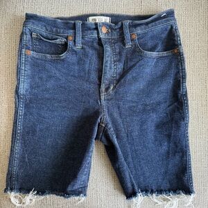 Madewell Mid-Rise Stovepipe Blue Denim Classic Straight Jeans